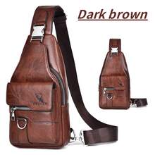 1 Set Men Sling Bag/Messenger Bag/Chest Bag/Shoulder Bag/Clutch Bag/Waist Bag, Made Of PU Leather, Multi-Pocket Design With Adjustable Strap, Suitable For Work, School, Business Trip, Shopping Shoulder Bag Christmas Travel Essentials Retro Bag Valentine's Day Valentines Holiday Essentials Bag Stickers Bags Summer Back To School Valentines Gifts Vintage The Sporty Life Summer Bag Spring Break Vacation Gift Bag Pack Belt Bag Waist Bag Vintage Bags School Supplies Purse Fanny Pack Side Bags Belts Pouch