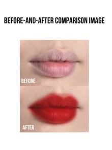 Maybelline ULTIMATTE MATTE FINISH SLIM TUBE LIPSTICK #299 NOISE RED 1.7g/0.06oz, Raw Chocolate Texture, One Swipe Blur Effect, Intense Matte Finish, Non Drying, Lightweight and Easyky, 3 Look Step Application for Plum 3d - 美寶蓮霧感霧面細管唇膏 299 - 查看 8
