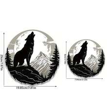 1/2/3pieces Easy To Stick, Mountain Top Wolf Howl - DIY Heat Transfer Patch, Washable, Suitable For T-Shirts, Jeans, Sweaters, Handbags And Pillows - Multicolor - View 6