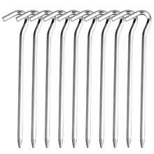 Lightweight Tent Pegs Campsite Ground Nails, 10pcs 18cm Aluminum Alloy Shelter Tent Stakes, Camping Tent Accessories - Multicolor - View 1