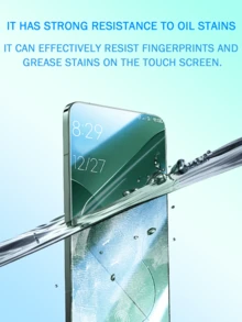 Privacy Protection Film 3pcs Tempered Glass Screen Protector Compatible With Xiaomi Series Smartphones 35° Ultra-Thin Anti-Oil Anti-Scratch High Definition Display Smooth Touch Easy Installation Bubble-Free Spring Gift - Black - View 6