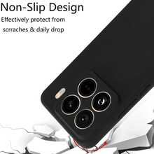 This Black Phone Case Has Shock-Absorbing Function, Built-In Air Cushion Protection, And Is Compatible With Multiple Models, Such As Infinix Hot 60 Pro+, 15T 5G, 15T PRO 5G, 17, Poco C71 4G, Nova 14 Pro, Nova 14 Ultra, Honor X9d, Honor 400, 400 Lite, 400 Pro. - Black-matte - View 3