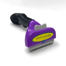 1支宠物梳毛刷，猫咪去毛刷，狗狗去毛刷，可去除松散毛发，解结刷，温和不刺激皮肤，有效去除底毛和松散毛发 - 彩色 - 查看 4