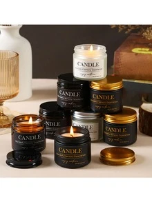 1支全新罐装果冻香氛蜡烛，多种香型可选 - 咖啡、抹茶、薰衣草，适用于家居装饰、氛围营造、客厅装饰、派对装饰、家居饰品、婚礼装饰、礼品、纪念品、餐厅氛围装饰、情人节礼物、礼品、房间装饰、蜡烛、香薰蜡烛、礼品、香薰蜡烛、家居装饰、闺蜜礼物、女士礼物 - 彩色 - 查看 6