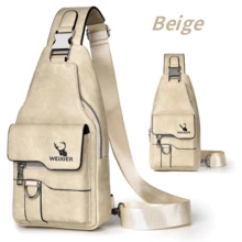 1 Set Men Sling Bag/Messenger Bag/Chest Bag/Shoulder Bag/Clutch Bag/Waist Bag, Made Of PU Leather, Multi-Pocket Design With Adjustable Strap, Suitable For Work, School, Business Trip, Shopping Shoulder Bag Christmas Travel Essentials Retro Bag Valentine's Day Valentines Holiday Essentials Bag Stickers Bags Summer Back To School Valentines Gifts Vintage The Sporty Life Summer Bag Spring Break Vacation Gift Bag Pack Belt Bag Waist Bag Vintage Bags School Supplies Purse Fanny Pack Side Bags Belts Pouch