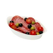 30 Small Plastic Canoe-Shaped Snack Platter For Snacks, Side Dishes, And Sauce - Japanese Style - 白色 - 查看 5