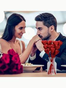 10 hạt kim tuyến xốp hình trái tim màu đỏ/hồng bóng - Dùng để trang trí đỉnh bánh hình trái tim, thích hợp cho Ngày Valentine, trang trí đám cưới - Quà tặng kỷ niệm ấm áp, quà tặng Ngày của Mẹ, trang trí Ngày Valentine, quà tặng lãng mạn, trang trí nhà cửa, trang trí Ngày Valentine. - Nhiều màu - Xem 5