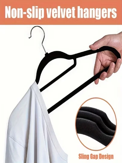 Flocked Hanger, Seamless, Non-Slip, Dorm Use, No Hair Loss, Rotatable Drying Rack. Ultra-Thin Non-Slip Flocked Hanger, Rotatable Seamless Drying Rack, Home/Dorm Clothes Hanger Storage, Non-Slip Seamless Flocked Hanger, Rotatable Multi-Function Hanger, Dorm/Home Clothes Hanger Storage