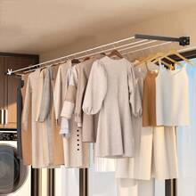 Tendedero Plegable Abatible Retráctil Moderno Ropa De Pared - Unitalla - Ver 7