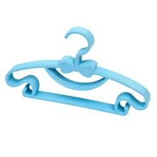 10pcs Beige Children's Hangers, Portable Display Hangers, Plastic Kids Jacket Hangers, Baby Clothes Organizer