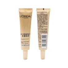 L'Oreal 15毫升/0.53盎司迷你金色管装防晒霜，SPF50+/PA++++。轻盈防晒霜。户外防晒霜。多重防护防晒霜。面部及身体防晒霜。紫外线防护。 - 黑金 - 查看 10
