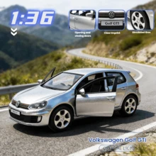 Burago Mô hình xe Golf GTI bằng hợp kim bạc tỷ lệ 1:36, mô hình xe đua thu nhỏ tĩnh, bộ sưu tập xe đồ chơi thực tế, quà tặng cho nam giới. - Xe  Golf GTI tỷ lệ 1:36, màu bạc. - Xem 5
