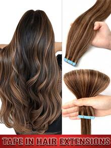 沙龙级直发接发，采用真人发丝，双面胶粘合，无缝隐形贴合，打造极致自然外观，完美融合，无痕自然。提供自然黑、深棕（#2）和S18/613金色挑染等多种颜色选择，长度可选10、12、14、16、18、20、22、24英寸，专为发量细软的女性设计，打造丰盈饱满的秀发，实现最大程度的覆盖效果。 - 彩色 - 查看 91