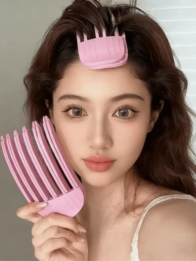 2个蓬松卷发夹，刘海发夹，发根蓬松夹套装，女士时尚卷发造型工具，美妆，发饰，美发套装，理发沙龙美容旅行必备美发套装，护发产品，头发护理，发饰