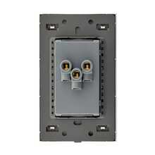 PLACA CONTACTO DOBLE SANTORINI (SANTUL) (4664) - Negro - Ver 3