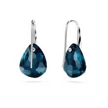 SWAROVSKI Galet 水滴形耳環耳環耳線耳環生日禮物聖誕禮物新年禮物 - 藍色 - 查看 3