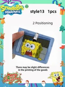 1 chiếc ví đựng giấy phép lái xe SpongeBob SquarePants, sổ đăng ký xe/giấy phép lái xe 2 trong 1, làm bằng da thật, kiểu dáng trang nhã, thích hợp cho không khí tiệc tùng cùng bạn bè, cũng có thể dùng làm vật trang trí tiệc, trang trí nhà cửa và trang trí phòng. - Nhiều màu - Xem 15