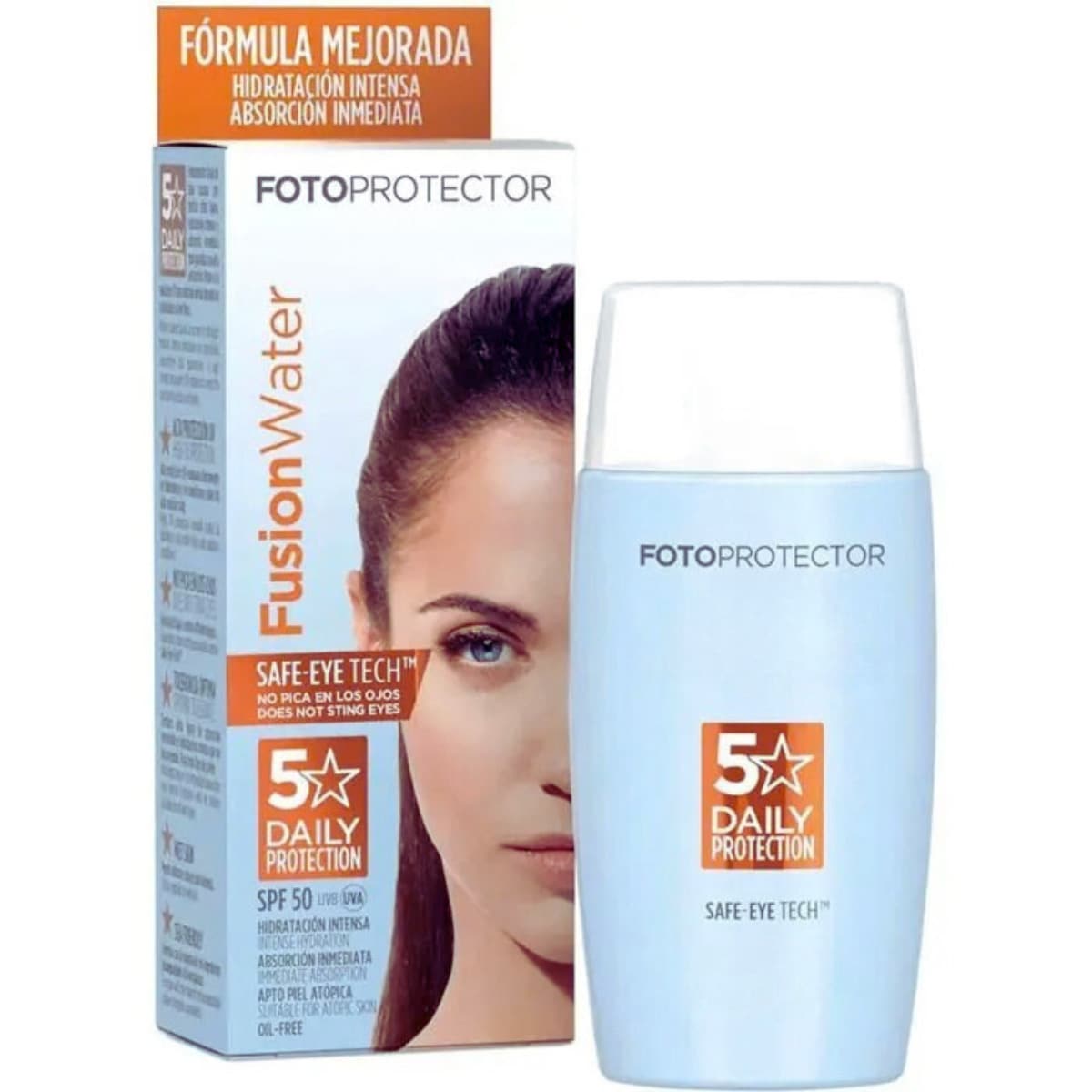 Fotoprotector Fusion Water SPF 50 | 50ml - Protección Solar con Tecnología WaterProof, Regalo Perfecto para Fiestas, Ideal para Deportes y Actividades al Aire Libre, Fórmula Ligeramente Perfumada, para Todo Tipo de Piel - 1 pieza - Ver 1
