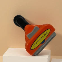 1支宠物梳毛刷，猫咪去毛刷，狗狗去毛刷，可去除松散毛发，解结刷，温和不刺激皮肤，有效去除底毛和松散毛发 - 彩色 - 查看 3