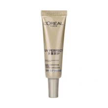 L'Oreal 7.5ml/0.25oz Mini Gold Tube Sunscreen, SPF50+/PA++++. Lightweight Sunscreen. Outdoor Sunscreen. Multi-Protection Sunscreen. Face & Body Sunscreen. UV Protection. - Black Gold - View 1