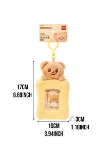 Butter Bear Pink Plush ID Card Holder Plush Keychain - Fuzzy Soft Card Wallet with Cute Brown Bear Topper, Transparent Window for Easy Viewing, Large Capacity Dual Slot Design Holds 2 Cards Securely, Co-branded Polyester Plush Material for Noatch, Kawaii Apacksable forawaii Apacksable, counction Sockables motableii 3000, Nawaii Asadable Sockableii 動畫片 S Munction, Kawaii Apacket, Kawaii A gift or for giving to a boyfriend or girlfriend,Perfect for Gift & Desk Decor - 黃色 - 查看 10