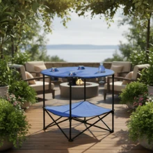 Outdoor Table - Blue - View 2