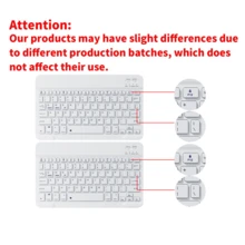 可拆卸无线蓝牙键盘(150mAh),带笔槽,键盘保护套兼容三星 Galaxy Tab Redm SE - 淺灰色 - 查看 12
