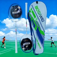 2-Tone Badminton Racket, Sturdy And Durable; Moderate Racket Hardness, No More Hand Pain When Playing; Excellent Racket Face Elasticity, Suitable For Youth And Adults, Ideal Gift Choice For Holidays