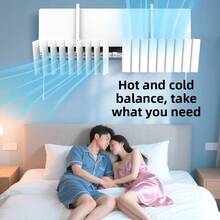 1件装 2026新款可调节可拆卸空调导风板，防止直吹，夏季必备空调配件，左右送风，适用于大多数壁挂式空调机组 - 白色 - 查看 3