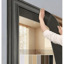 1 cuộn nẹp viền PVC vân gỗ tự dính dày 5.9" x 196.85" - Băng keo trang trí vân gỗ, thích hợp cho bệ cửa sổ, khung cửa, chân tường, cạnh đồ nội thất - Dễ dàng tự lắp đặt, vẻ ngoài vân gỗ chân thực. - Nhiều màu - Xem 3