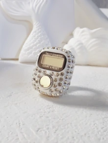 1pc/5pcs/10pcs 1pc/5pcs/10pcs/12pcs Chun Yue Zhai Praise, Enamel Floral Counter Muslim Prayer Counting Tool