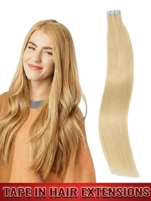 沙龙级直发接发，采用真人发丝，双面胶粘合，无缝隐形贴合，打造极致自然外观，完美融合，无痕自然。提供自然黑、深棕（#2）和S18/613金色挑染等多种颜色选择，长度可选10、12、14、16、18、20、22、24英寸，专为发量细软的女性设计，打造丰盈饱满的秀发，实现最大程度的覆盖效果。 - 彩色 - 查看 76