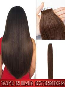 沙龙级直发接发，采用真人发丝，双面胶粘合，无缝隐形贴合，打造极致自然外观，完美融合，无痕自然。提供自然黑、深棕（#2）和S18/613金色挑染等多种颜色选择，长度可选10、12、14、16、18、20、22、24英寸，专为发量细软的女性设计，打造丰盈饱满的秀发，实现最大程度的覆盖效果。 - 彩色 - 查看 90