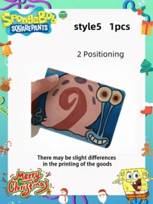 1 chiếc ví đựng giấy phép lái xe SpongeBob SquarePants, sổ đăng ký xe/giấy phép lái xe 2 trong 1, làm bằng da thật, kiểu dáng trang nhã, thích hợp cho không khí tiệc tùng cùng bạn bè, cũng có thể dùng làm vật trang trí tiệc, trang trí nhà cửa và trang trí phòng. - Nhiều màu - Xem 19