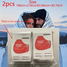 8pcs Extra Large Emergency Survival Blankets - Extended Size (62.0x83.0 Inches), Heavy Duty Heat-Reflective Lightweight Aluminum Foil, For Camping, Hiking, Evacuation, Home Use - Multicolor - View 11