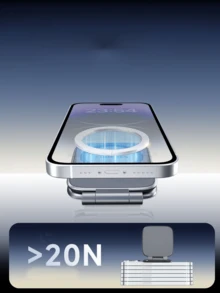 2025 New Stylish Vacuum Magnetic Phone Holder, Car Navigation Dedicated Support Stand, Foldable, Anti-Shake Magnetic Holder - Multicolor - View 5