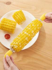 4/10 cái Giá đỡ bắp ngô bằng thép không gỉ, Kim nướng ngô, Xiên nướng, Nĩa cánh gà, Nĩa xúc xích, Nĩa thịt nướng, Miếng lót nướng và que trái cây, Dễ sử dụng, Vật dụng cần thiết khi cắm trại dã ngoại, Dụng cụ chế biến ngô, Thích hợp để nấu ăn tại nhà, Tụ tập, Cắm trại - Nhiều màu - Xem 4