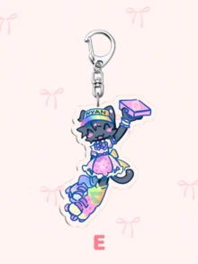 1PC Nyan Rainbow Cat Keychain,Arcylic Keychain, Christmas Gift.Everyday Bag Accessory, Bag Charm, Lanyard, Key Holder. Ideal For Boyfriends, Girlfriends, Family Members, Doctors, Nurses, Party Gifts, Cell Phone Decorations, And More. - Multicolor - View 6