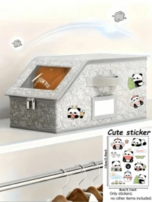 多功能防尘拉链布艺收纳盒，大容量可折叠衣柜整理盒。可堆叠收纳棒球帽、帽子、衣物。情人节礼物。毛绒玩具 - 白色带红色标签，是衣柜整理收纳的理想之选。送给女性的礼物。 - 彩色 - 查看 9