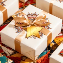 1 Stück Goldener Mond und Sterne Laterne Wanddekoration, Acryl Spiegel Aufkleber Dekoration, geeignet für Schlafzimmerfenster, Kamin und Hintergrundbeleuchtung, kreative DIY Feiertags Dekoration für Partys.