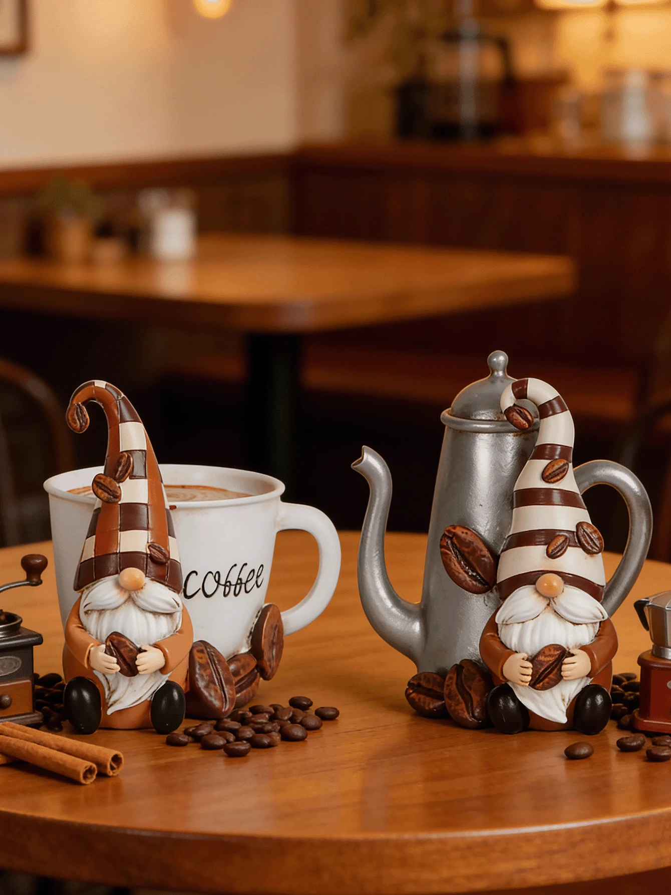 1 件精美树脂矮人咖啡桌摆件 - 适用于办公室、卧室、客厅 - 完美适用于生日、周年纪念日、情人节、感恩节、母亲节和父亲节，经典装饰，礼物，家居装饰，房间装饰，墙面装饰，毕业季