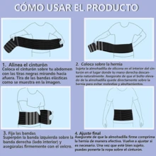 Adjustable Abdominal Navel Hernia Support Belt, High Quality - Black - View 5