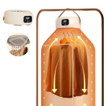 Secador Portátil de Ropa, Camisas, Calzados, Secadora Eléctrica en ciclo 3D, Secado a temperatura constante, Ropa suave y protectora, Apto para una variedad de telas, Desodorización y eliminación de ácaros, secadora compacta para el hogar, departamento, caravana, viajes - Tipo de Enchufe A USA (110-127V) - Ver 8