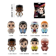 1个Netflix官方授权盲盒，可爱便携的减压惊喜包，卡通人物Eleven，随机惊喜盲盒，创意收藏品，适合作为房间桌面装饰，圣诞节、万圣节、生日礼物送给家人和朋友 - 多色1 - 查看 3