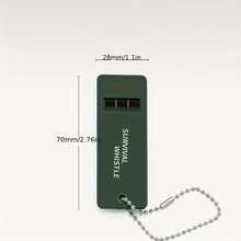 High Frequency Survival Whistle, Rescue Whistle, Emergency Whistle, High Pitch High Frequency Earthquake Rescue Whistle, Essential For Everyone, Perfect For Outdoor Hiking, Camping Emergencies, Best Christmas Gift, Suitable For Outdoor Camping, Hiking, Boating, Hunting, Fishing, Backpacking, Kayaking, Rescue Signal Whistle, Gift, , Travel - Green - View 2