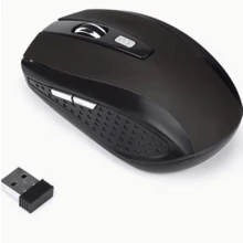 Ergonomic 2.4GHz Wireless Gaming Mouse With USB Receiver - Comfortable Design, Streamlined Curved Fit, Red And Black Options, Perfect For Gaming, Office And Entertainment, Portable Computer Mouse - Black - View 3