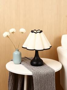 1pc USB Powered Black & White Retro Desk Lamp, Suitable For Bedside, Hostel, Dining Room, Camping, Minimalist Warm Light Atmosphere Lamp - Black - View 7