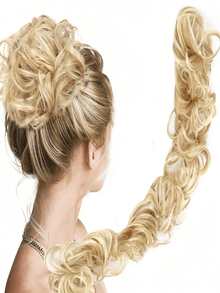 Phụ kiện búi tóc rối tự làm, dây buộc tóc xoăn, kẹp búi tóc, phụ kiện búi tóc đuôi ngựa, dây buộc tóc đuôi ngựa kiểu búi bánh donut, phụ kiện tóc, kẹp tóc nữ, dây buộc tóc co giãn, dây buộc tóc, dây chun buộc tóc, dây buộc tóc, dây thun buộc tóc - Nhiều màu - Xem 18