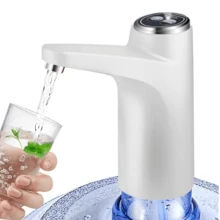 BombaDe AguaPara Garrafon,Bomba de agua, dispensador de agua portátil, bomba de agua eléctrica para barril, recargable en casa, dispensador de agua eléctrico, bomba para botella de agua recargable por USB, bomba de succión de agua inalámbrica, ideal para barbacoas, picnics, acampadas y uso doméstico. - Blanco - Ver 7