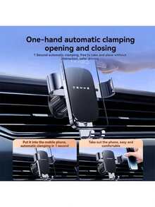 Suporte de Telefone para Carro com Clipe de Ventilação, Suporte de Smartphone para Carro GPS, Compatível com iPhone 16 17 Pro - Multicolorido - Visão 1